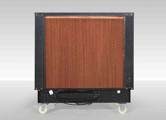 0.37kw de mobiele Verdampings Koelere Koeler van de het Roestvrije staallucht van 120L Zwarte voor Workshop